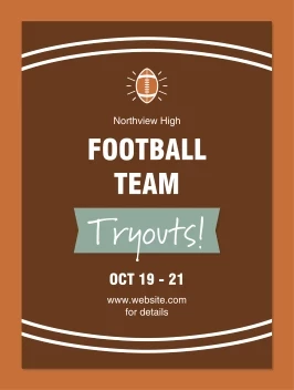 Football Team Tryouts