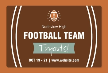 Football Team Tryouts