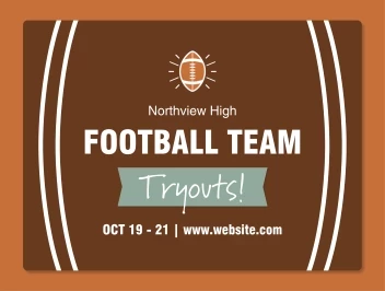 Football Team Tryouts