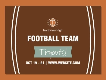 Football Team Tryouts