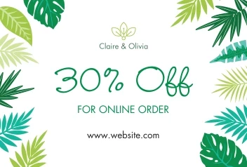 Tropical Palm Leaves