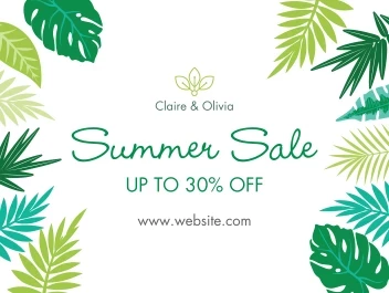 Tropical Palm Leaves