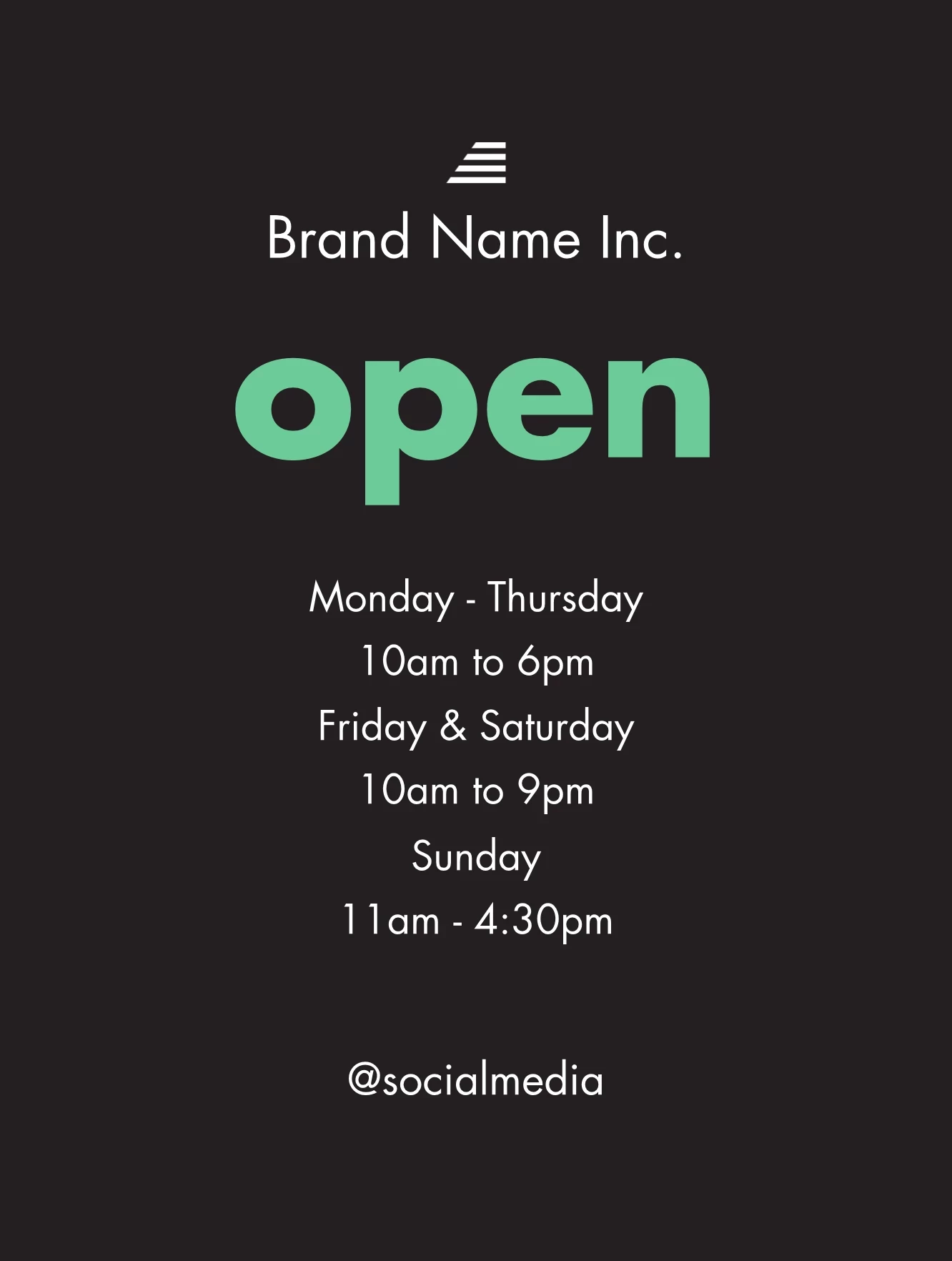 Bold Open Poster
