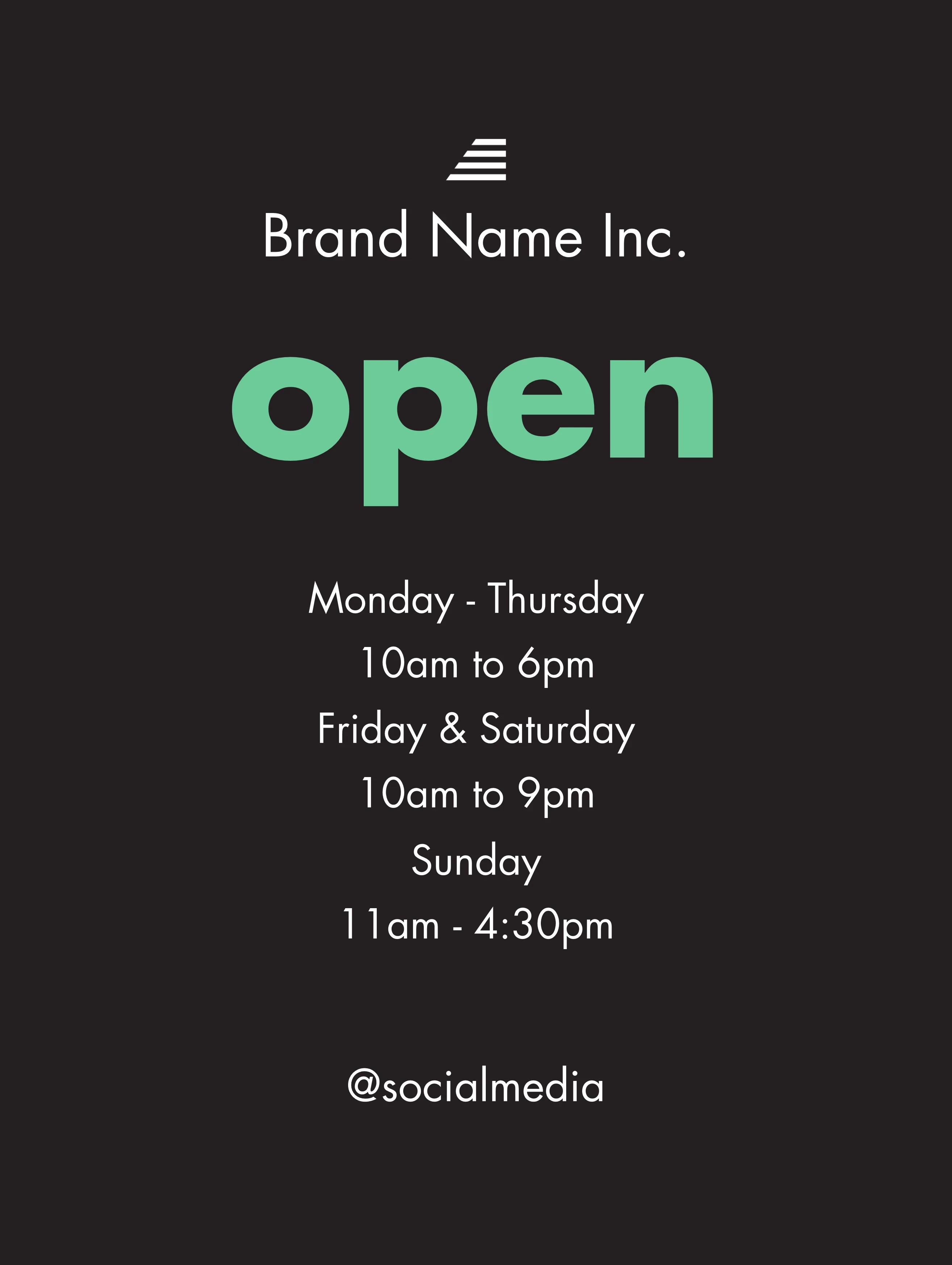 Bold Open Poster
