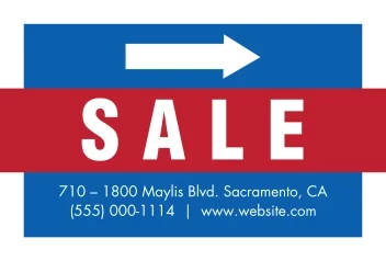 Arrow Sale Sign
