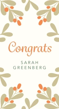 Floral Congrats