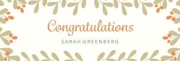 Floral Congrats