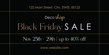 Elegant Black Friday Lines