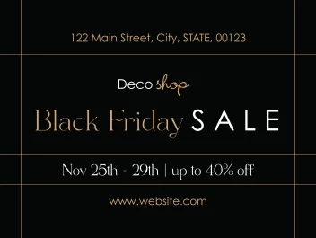 Elegant Black Friday Lines