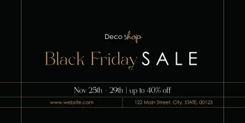 Elegant Black Friday Lines