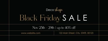 Elegant Black Friday Lines