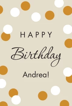 Happy Birthday Confetti Poster