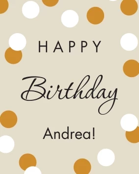 Happy Birthday Confetti Poster