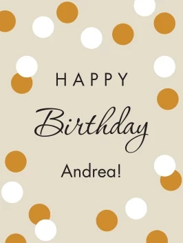 Happy Birthday Confetti Poster