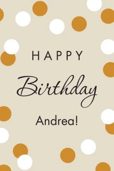 Happy Birthday Confetti Poster