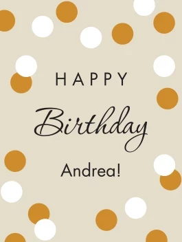 Happy Birthday Confetti Poster