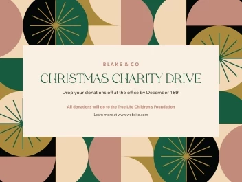 Christmas Charity Drive Pattern