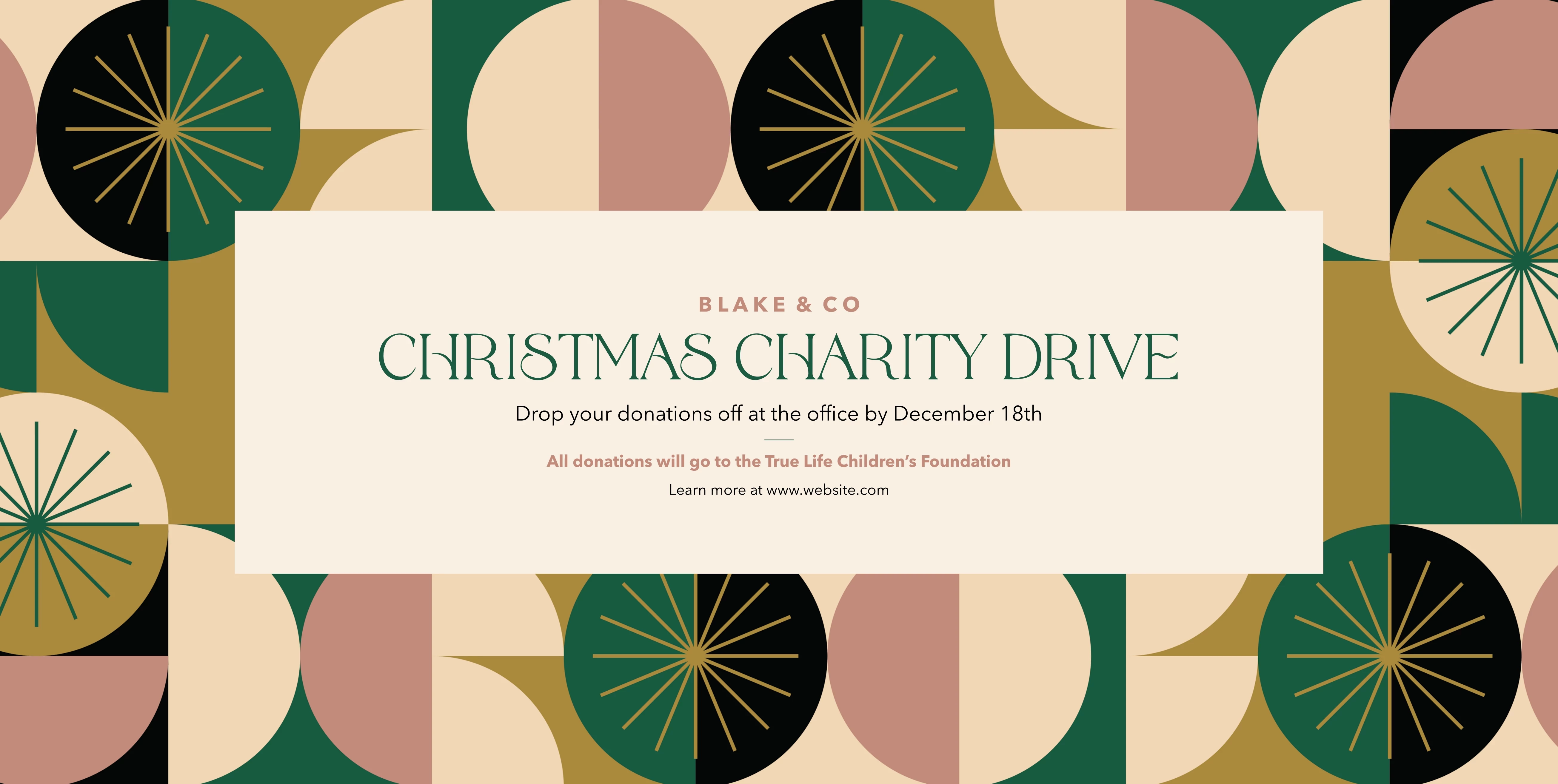Christmas Charity Drive Pattern