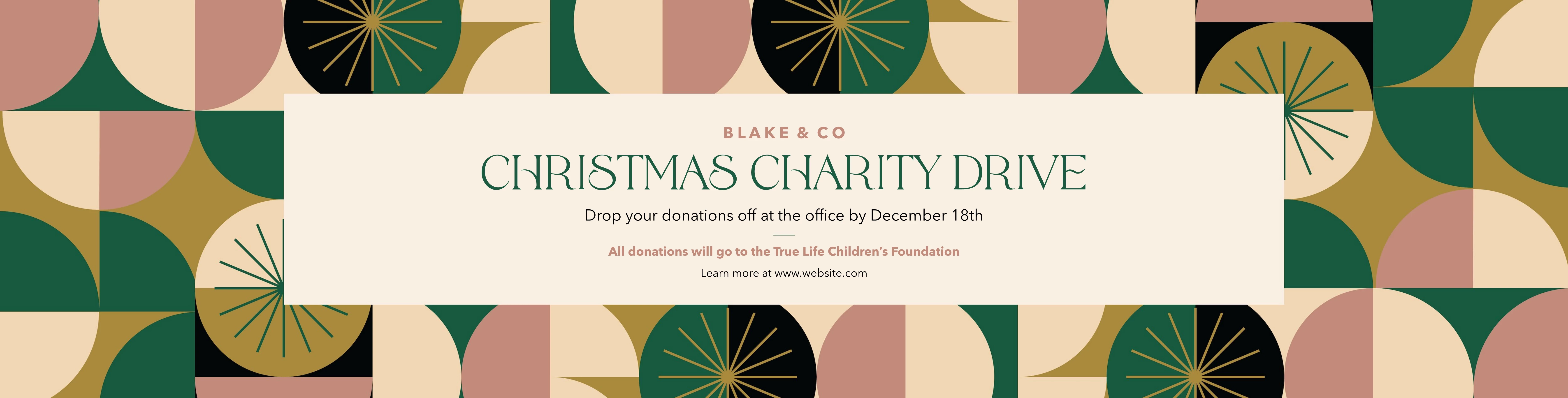 Christmas Charity Drive Pattern