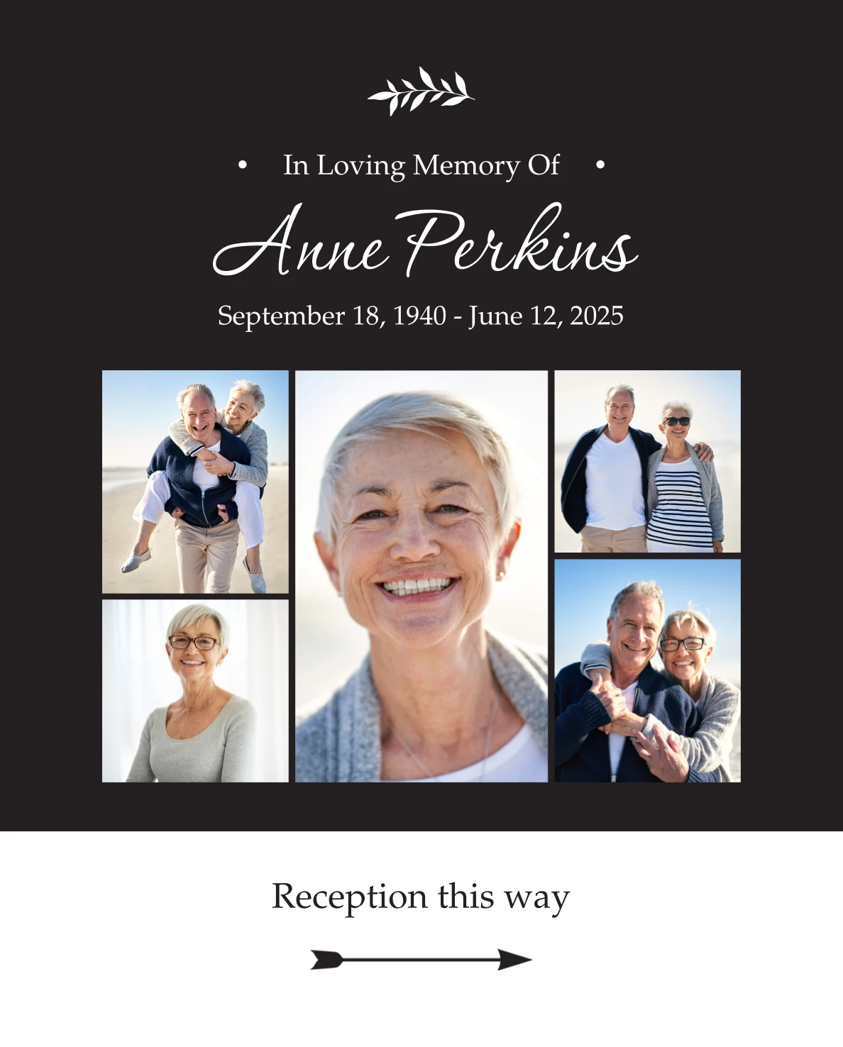 Memorial Reception Poster