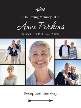 Memorial Reception Poster