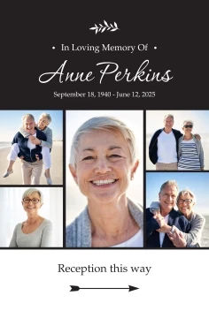 Memorial Reception Poster