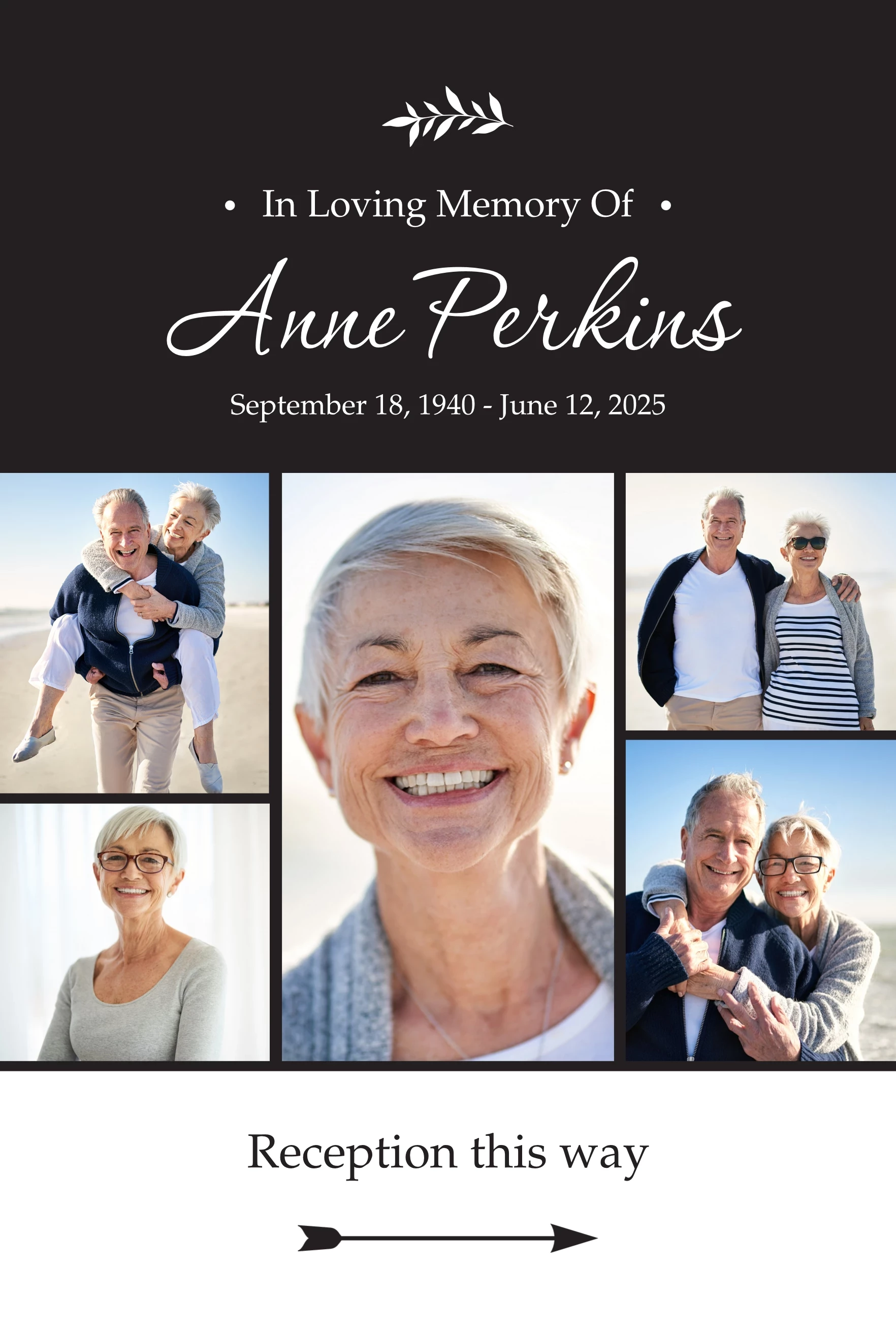 Memorial Reception Poster