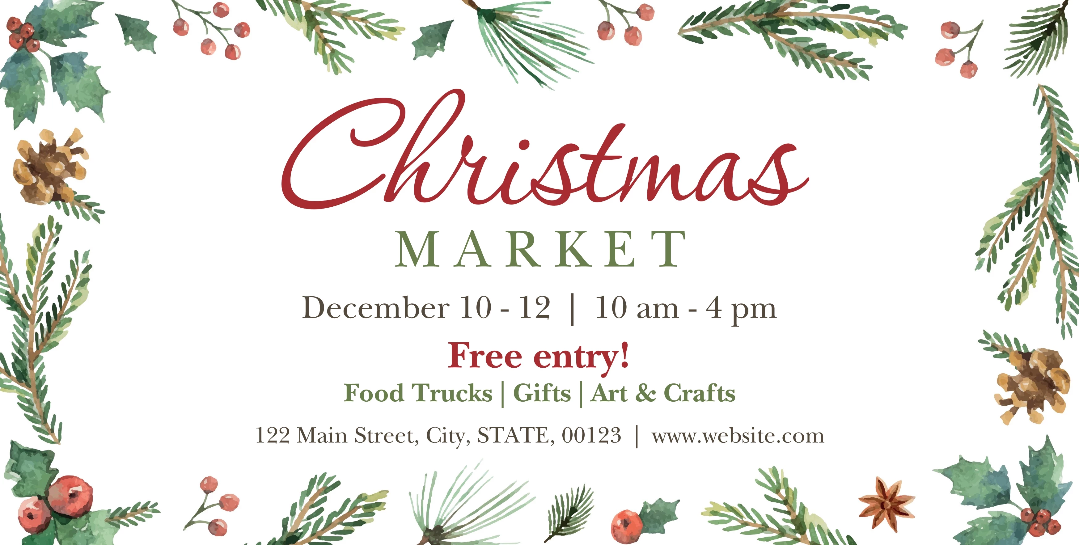 Christmas Market Foliage