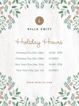 Pinecones Pattern Poster