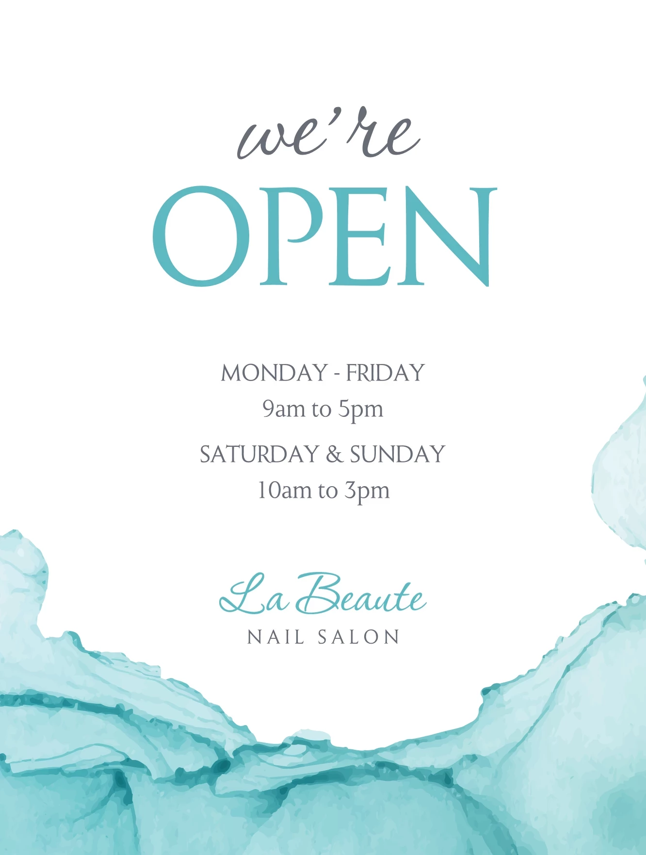 Watercolor Texture Poster