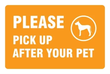 Pet Waste Sign