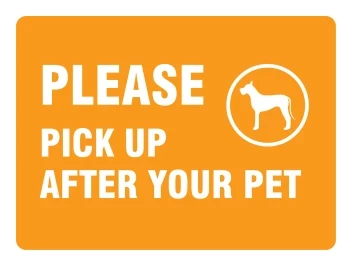 Pet Waste Sign