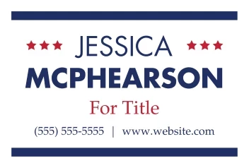 Political Campaign Sign