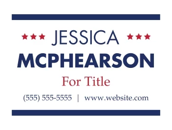 Political Campaign Sign
