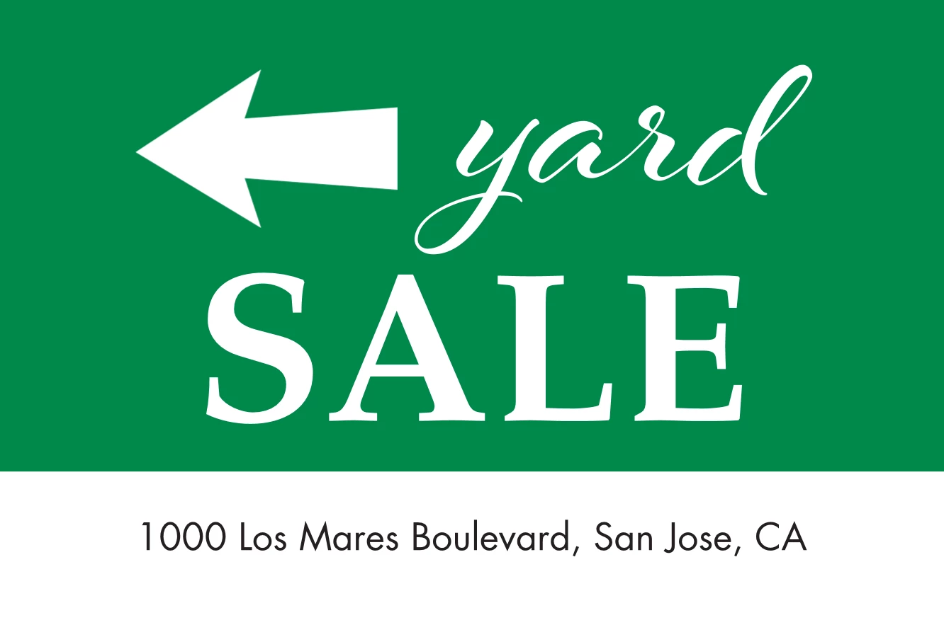 Yard Sale Sign