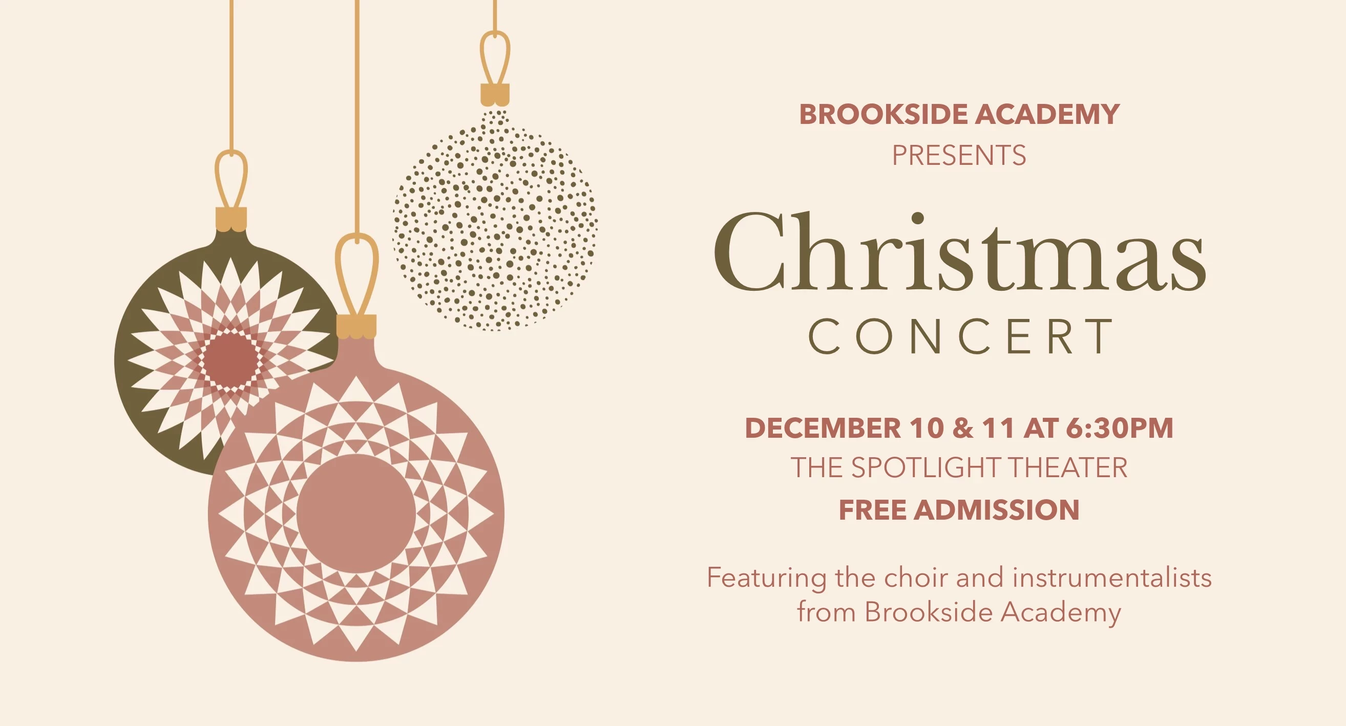 School Holiday Concert