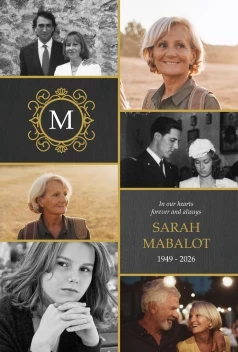 Monogrammed Memorial Poster