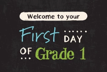 Chalkboard First Day of School