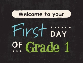 Chalkboard First Day of School