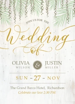 Rustic Willow Invitation