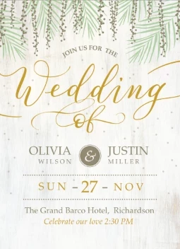 Rustic Willow Invitation