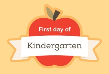 First Day of School Apple
