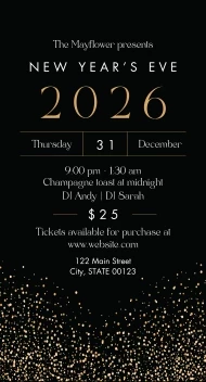 New Years Event Sparkles