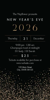 New Years Event Sparkles