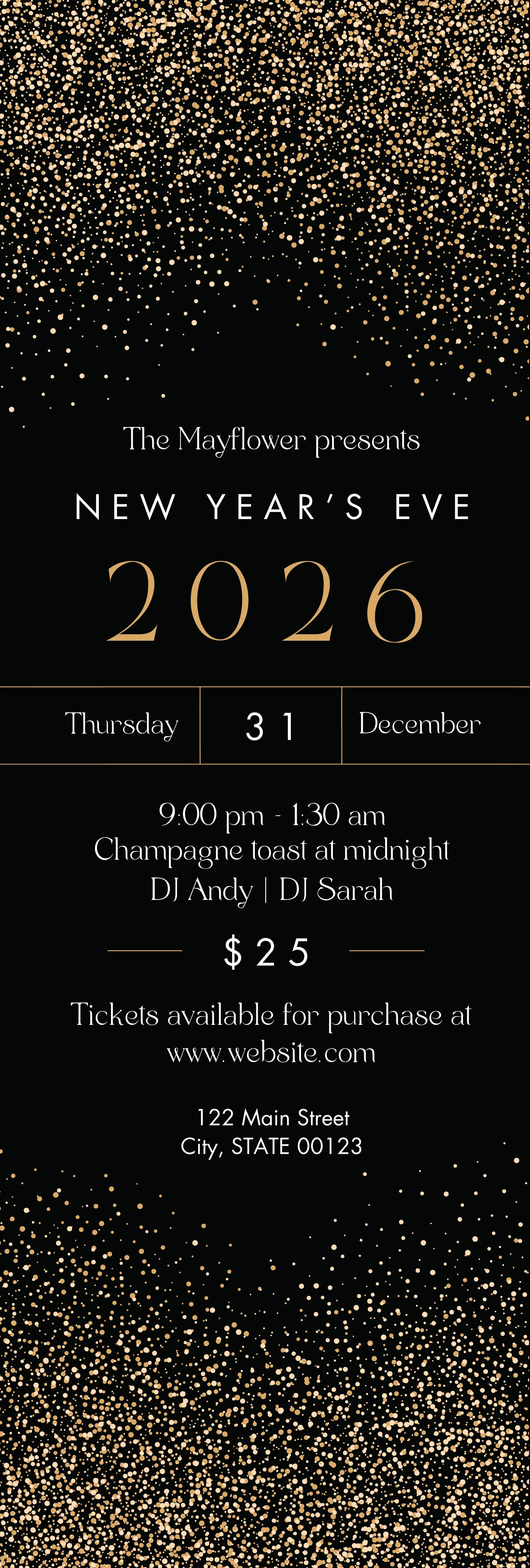 New Years Event Sparkles