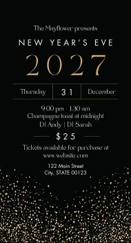 New Years Event Sparkles