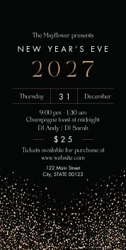 New Years Event Sparkles