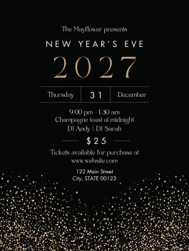 New Years Event Sparkles