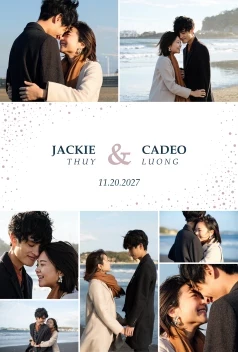 Dotted Frame Wedding Poster