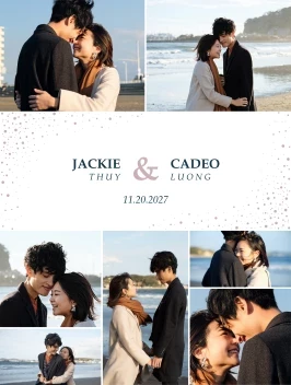 Dotted Frame Wedding Poster